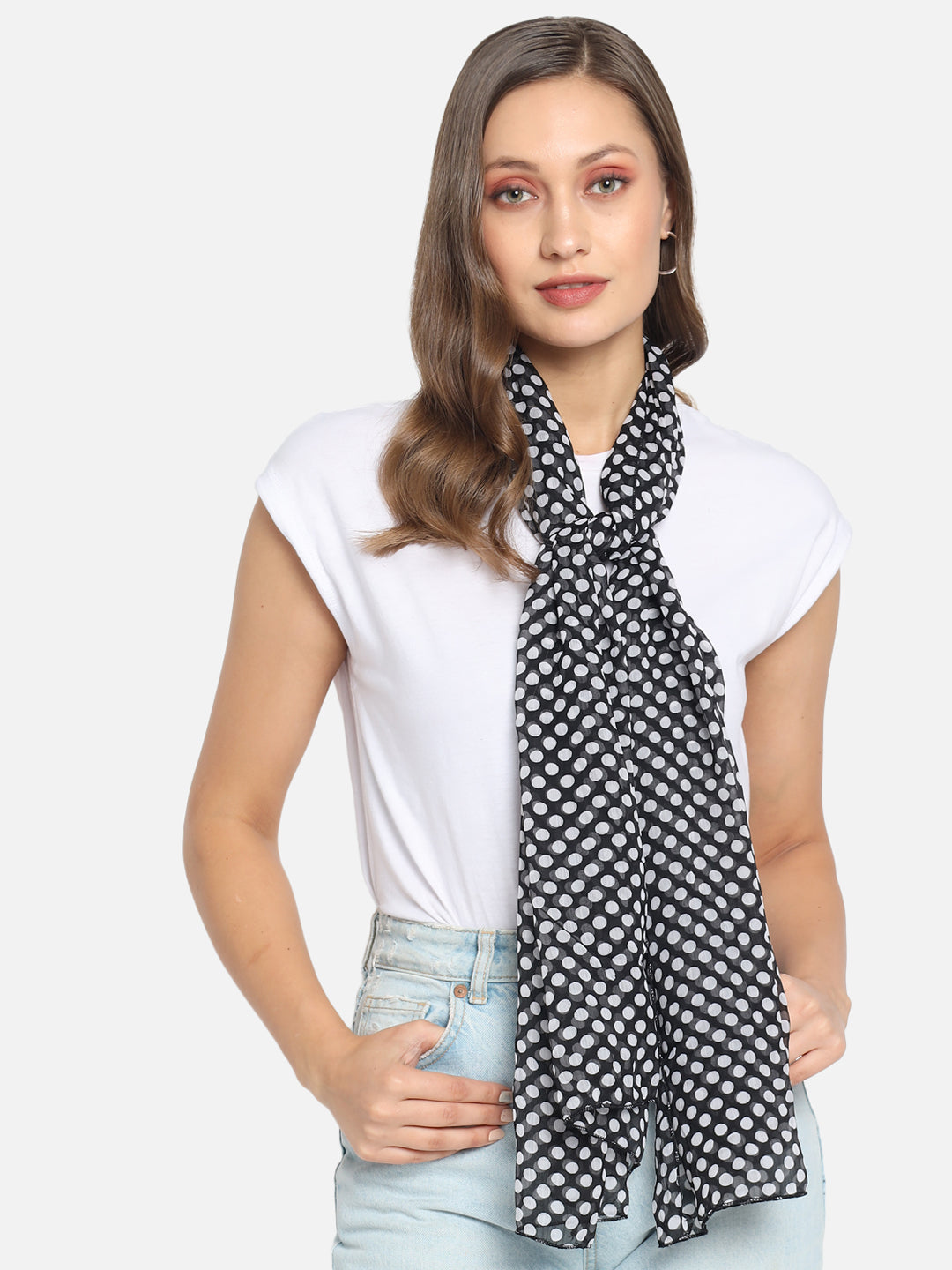 Polka store dot scarf