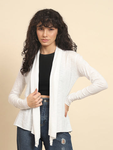 Women White Shrug