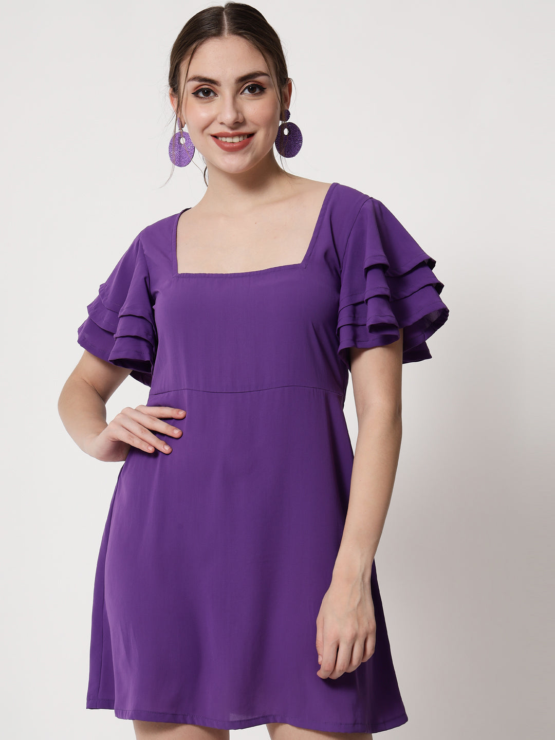 Purple Flare Dress Purple Flare Dress