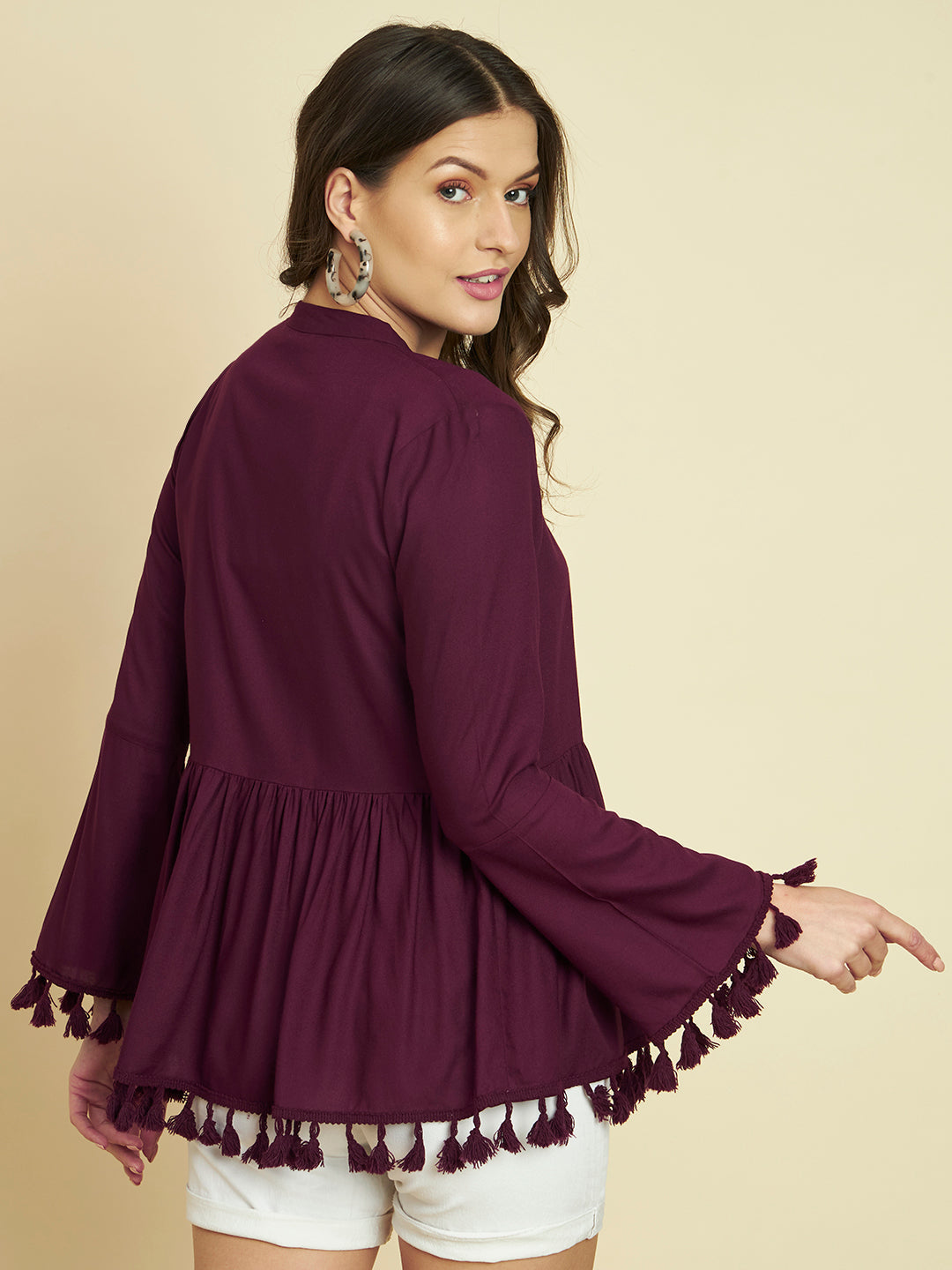 Peplum shrug hot sale