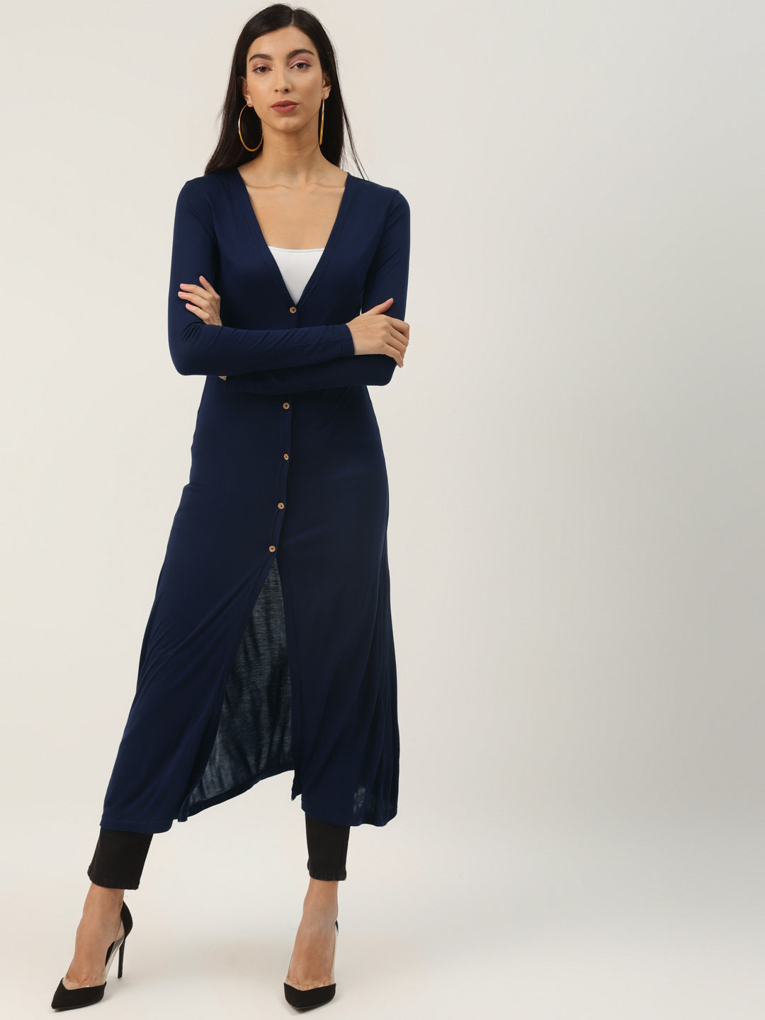 Navy blue sales long shrug