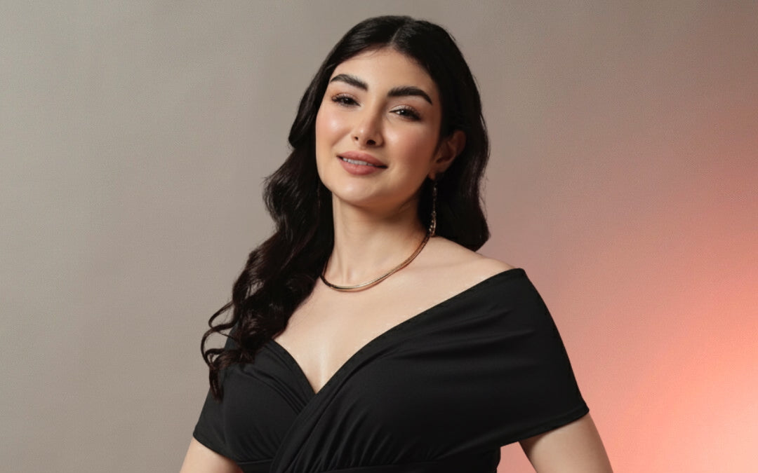 A black bandage bodycon dress — the base for seven different outfits