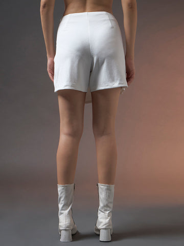 Twisted Front Skorts - White