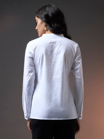 Solid Formal Shirt - White