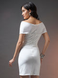 Bandage Bodycon Dress - White