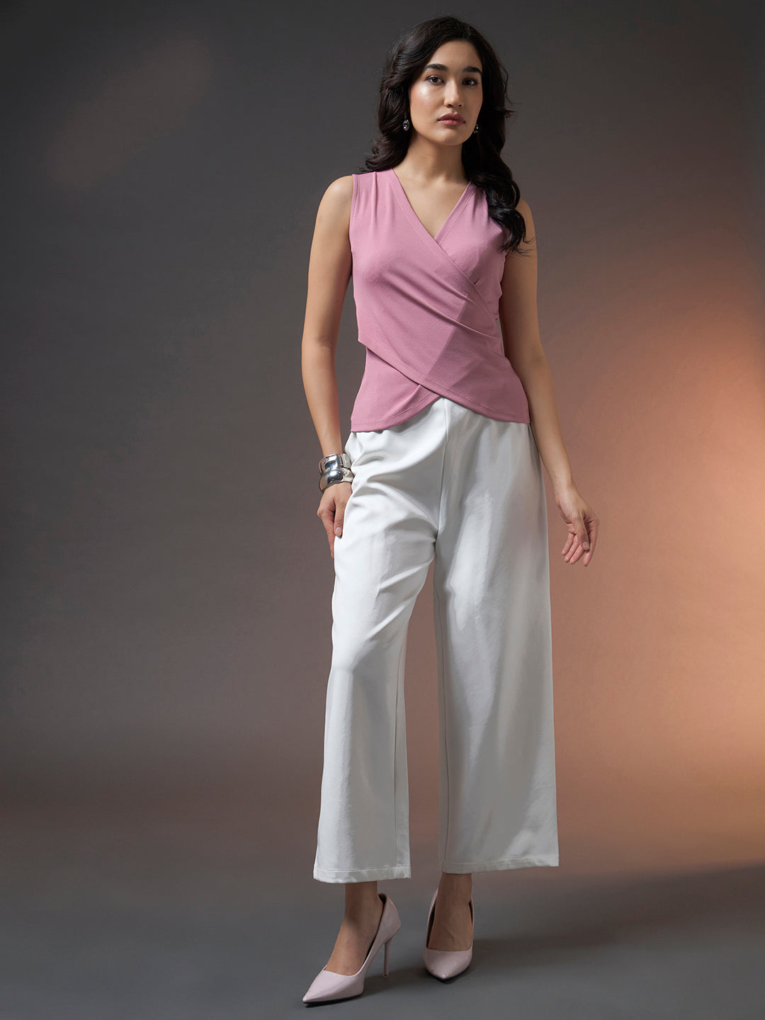 Riviera Cross Top - Mauve