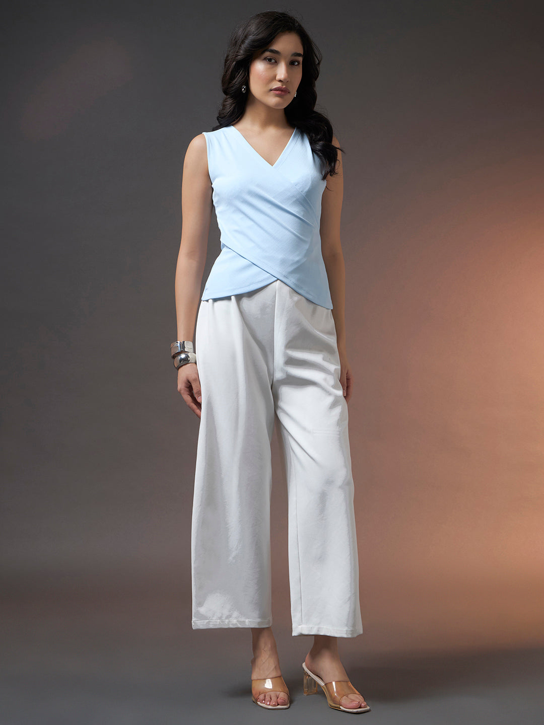 Riviera Cross Top - Sky Blue