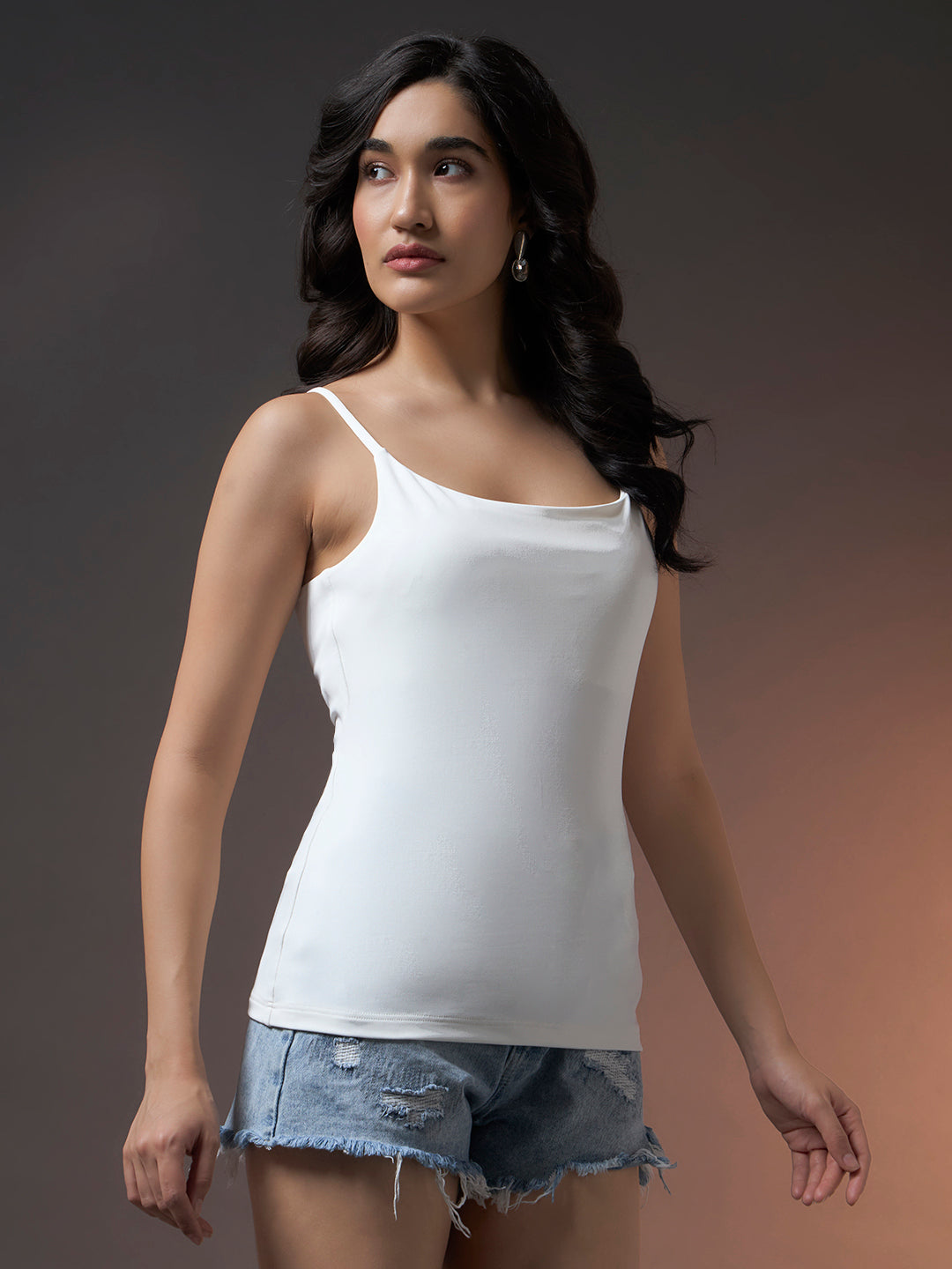 Padded Camisole Top - White