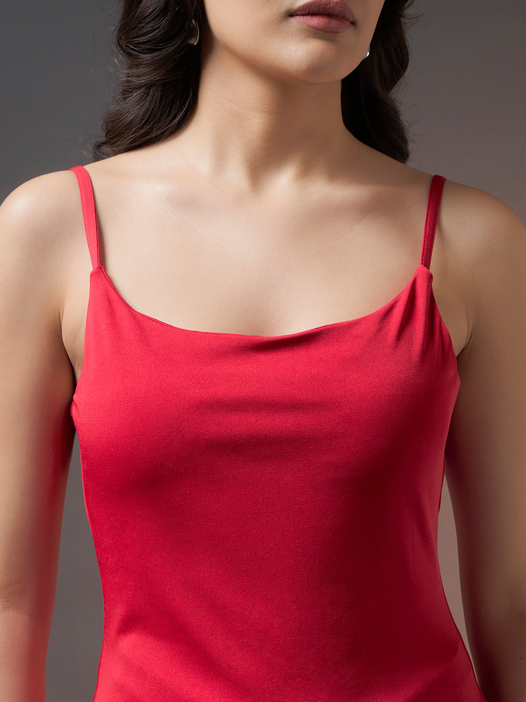 Padded Camisole Top - Red