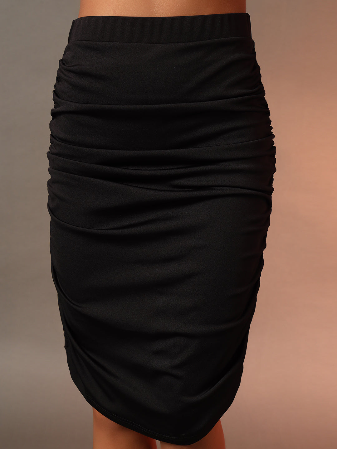 Fitted Pencil Skirt - Black