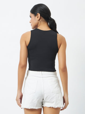 Trend Arrest V-Neck Essential Crop Top