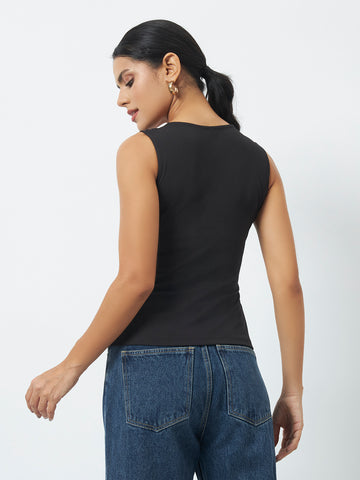 Riviera Cross Top - Black