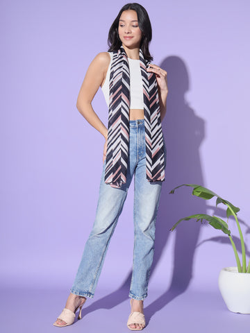 Peach  Abstract Scarves