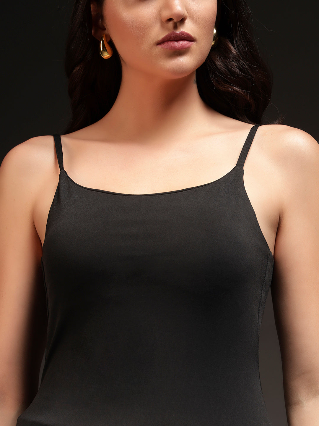 Padded Camisole Top - Black