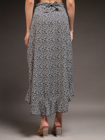 Trend Arrest Women Wrap Around Tie-Up Skirt