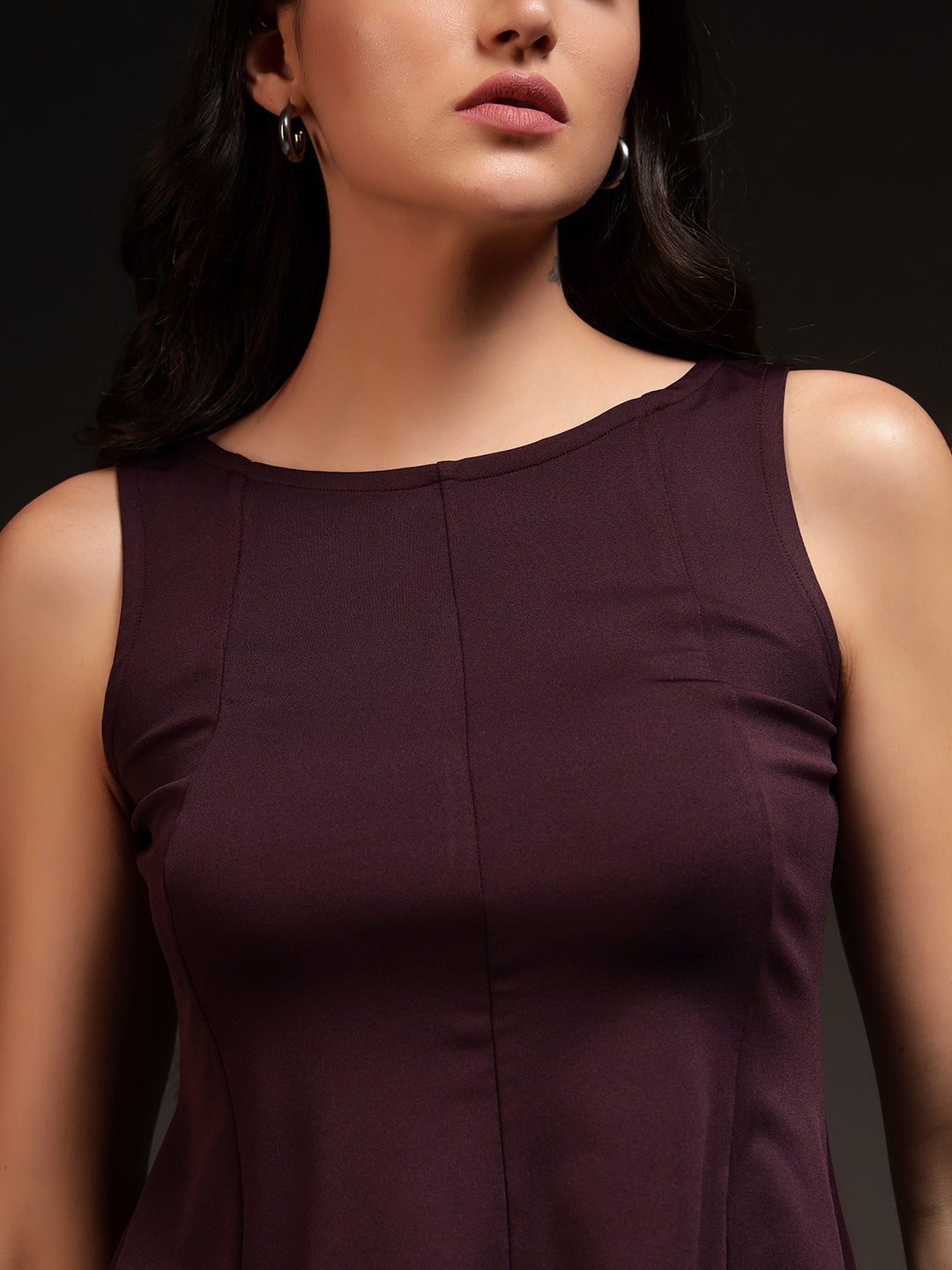 Sculpt Top - Burgundy