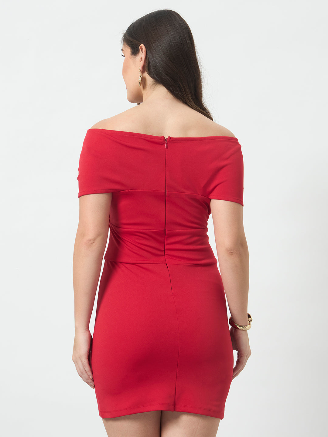 Bandage Bodycon Dress - Red