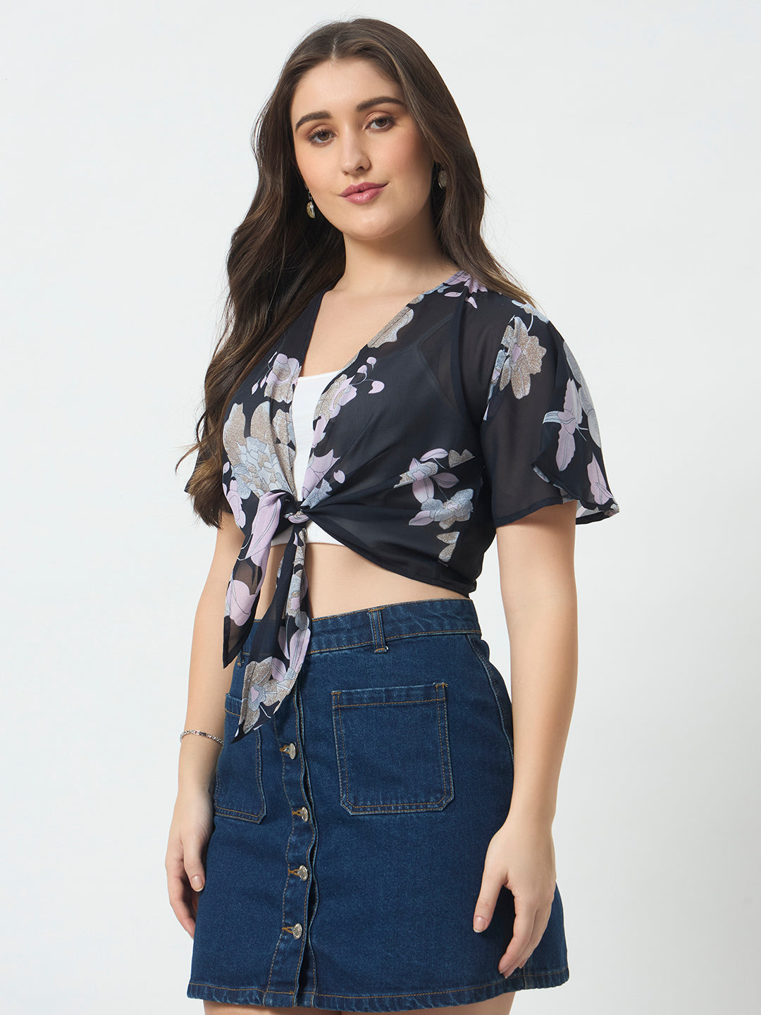 Waterfall Shrug - Blue