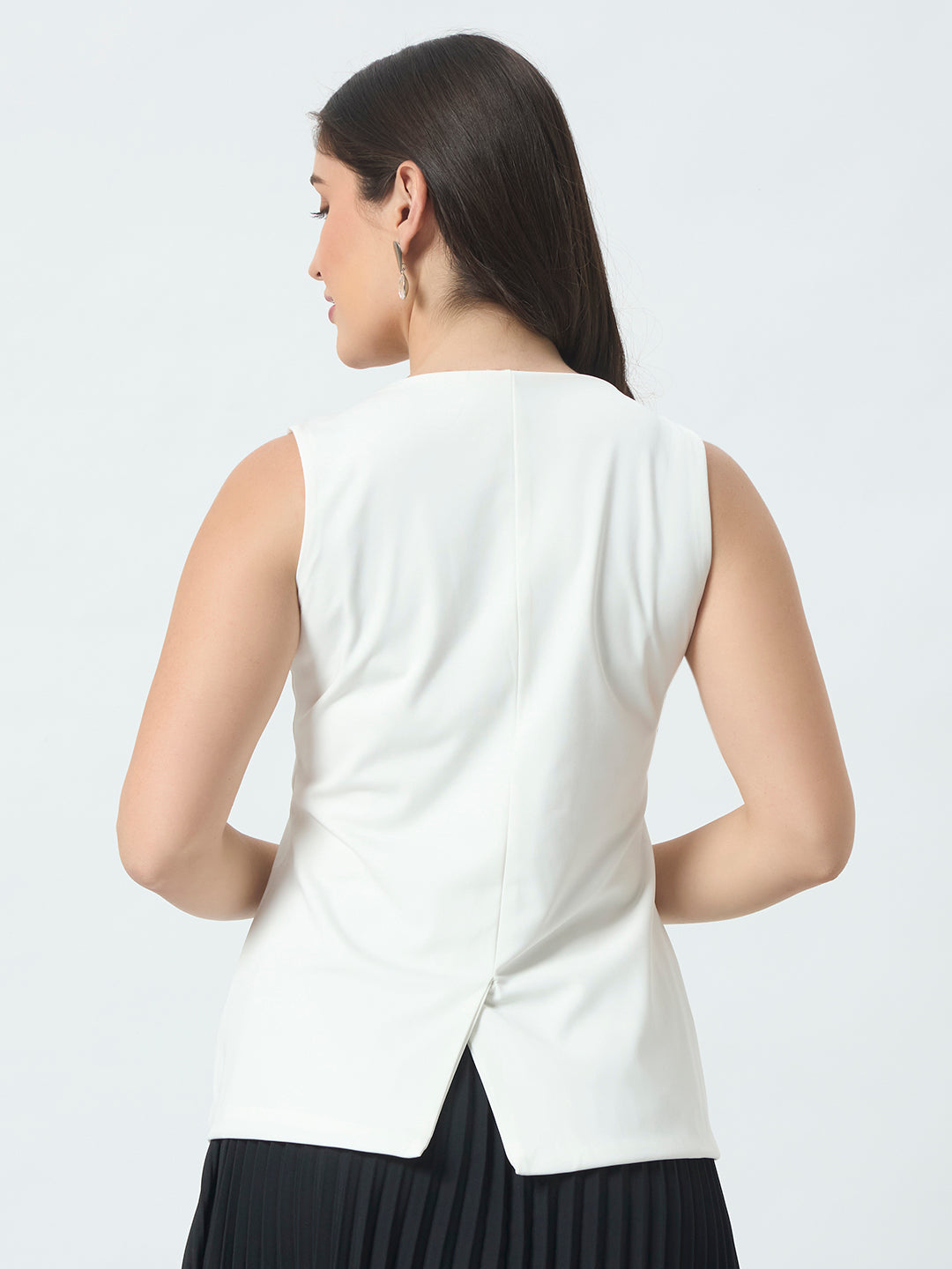 Metro Muse Waistcoat - Off White