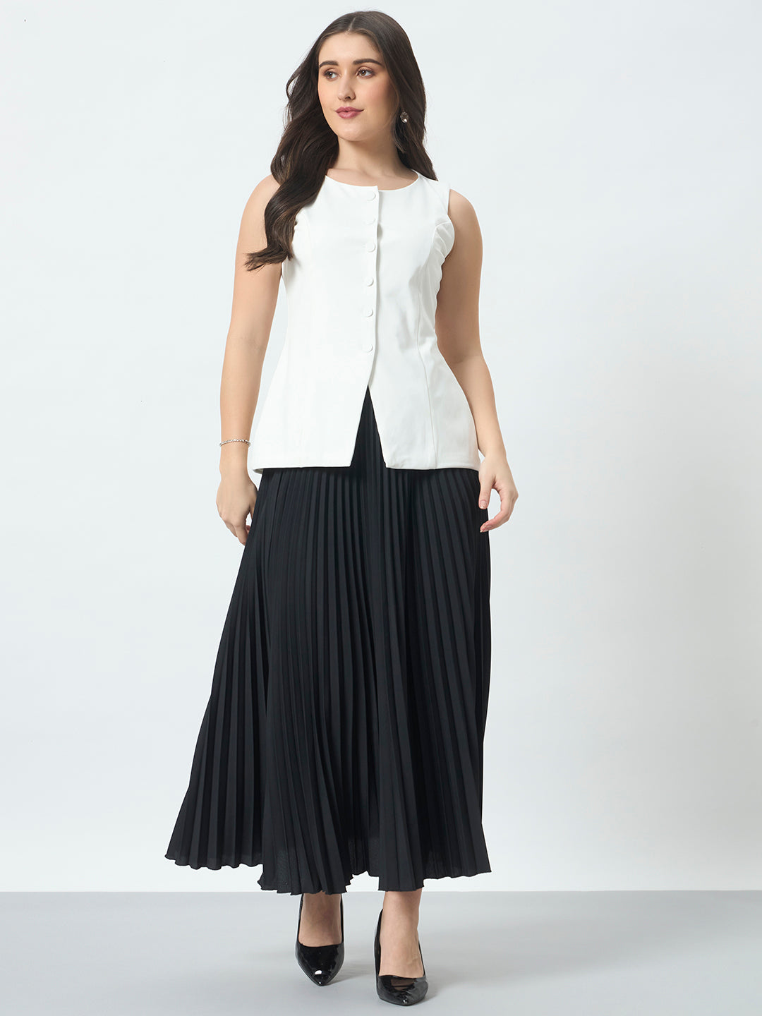 Metro Muse Waistcoat - Off White