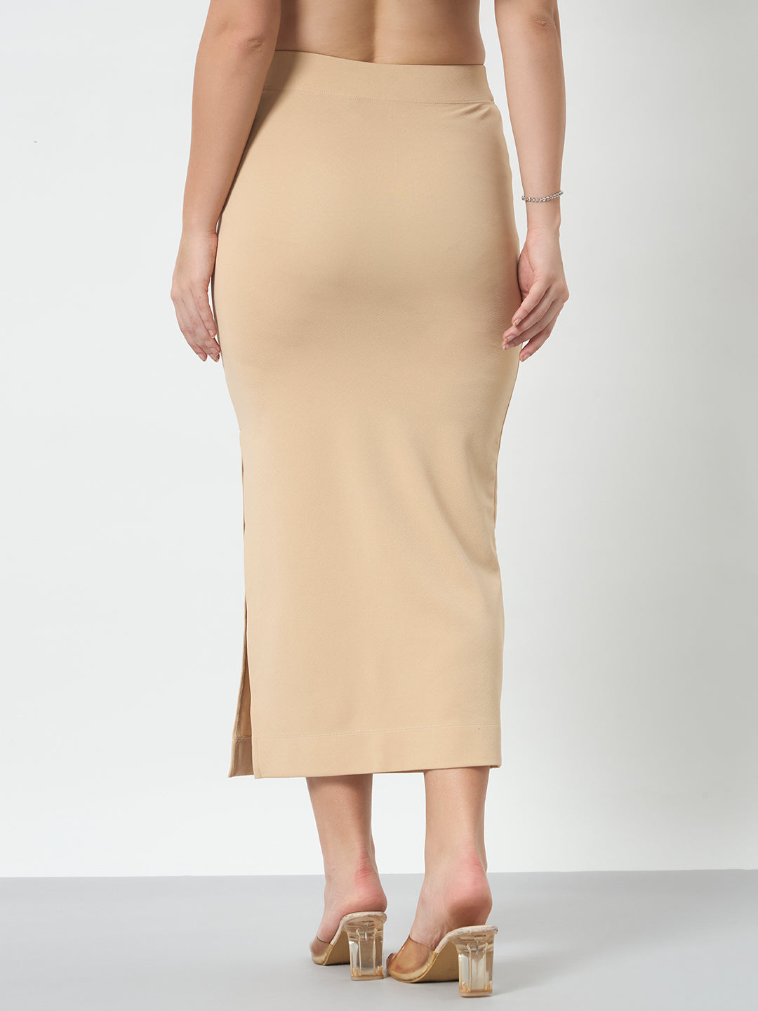 Pencil Maxi Skirt - Beige