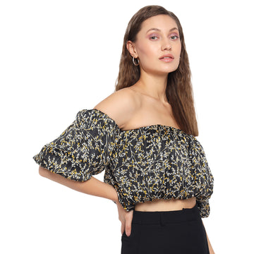 Black Off Shoulder Top