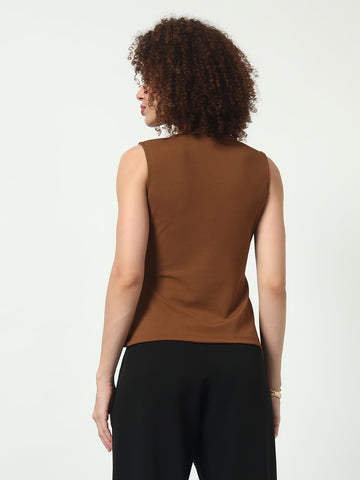 Riviera Cross Top - Brown