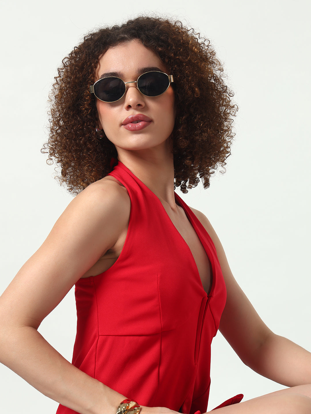 Edge Halter Top - Red