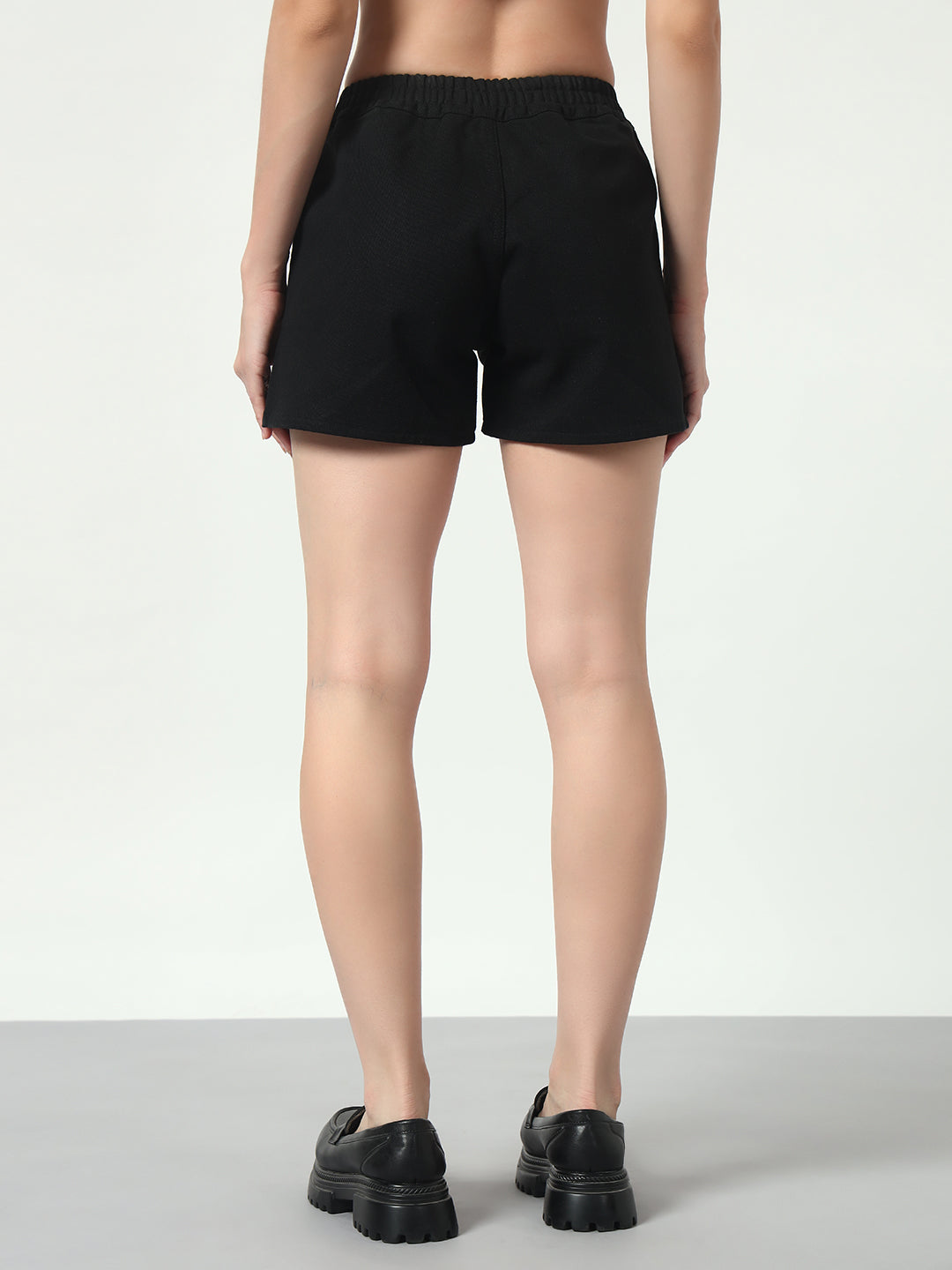 Tinted Denim Shorts - Black