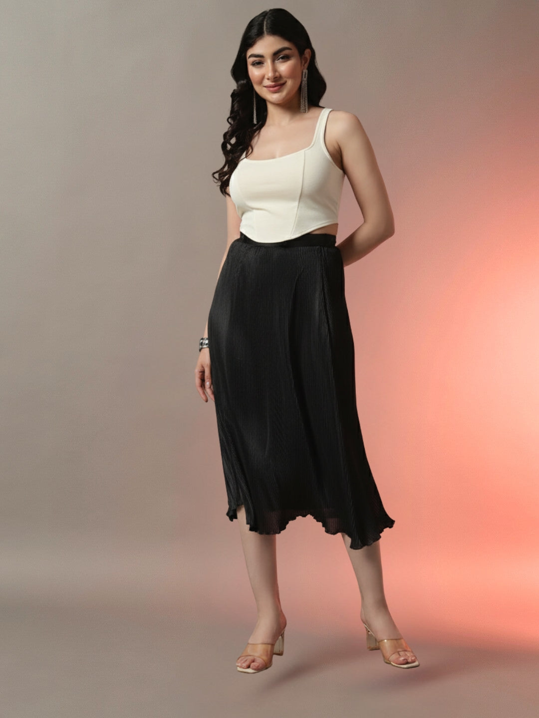 Corset Style Top - Off White