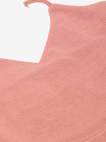 Split Thigh Maxi Dress - Pink