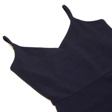 Split Thigh Maxi Dress - Navy