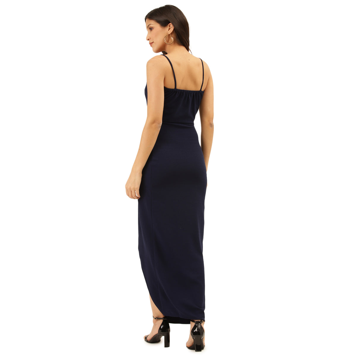 Split Thigh Maxi Dress - Navy