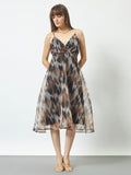 Fairy Floral Light & Flowy Printed Dress - Brown