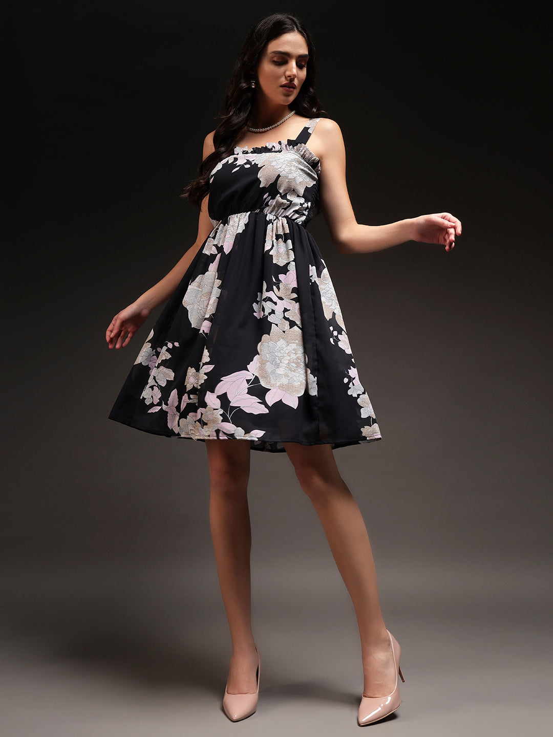 Trend Arrest Women Floral Sleeveless Dress