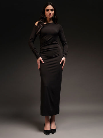 Trend Arrest Women One Shoulder Maxi Dress