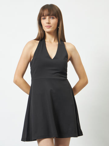 Trend Arrest Women Halter Neck Mini Dress