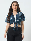 Waterfall Shrug - Teal