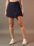 Cross Over Mini Skorts - Navy