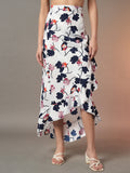 Wrap Around Tie-Up Skirt - White