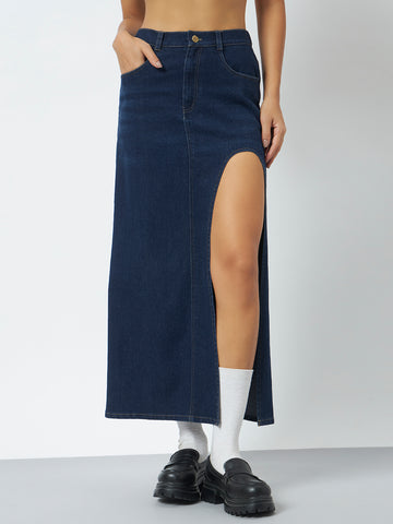 Trend Arrest Denim Maxi Skirt