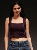 Wide Strap Crop Top