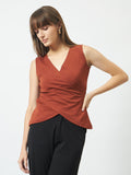 Trend Arrest Women Riviera Cross Top - Rust