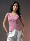 Trend Arrest Women Riviera Cross Top - Mauve