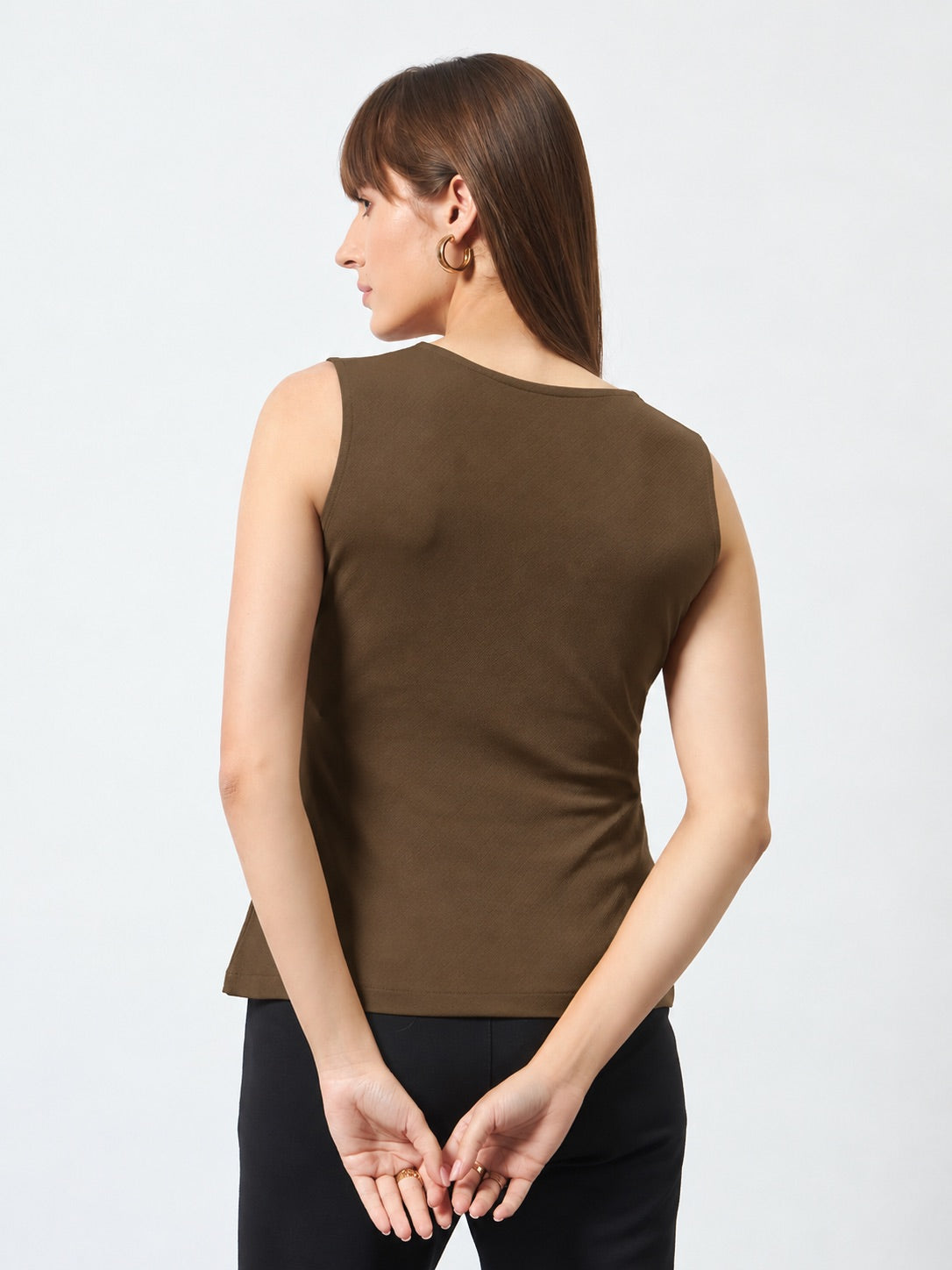 Riviera Cross Top - Brown