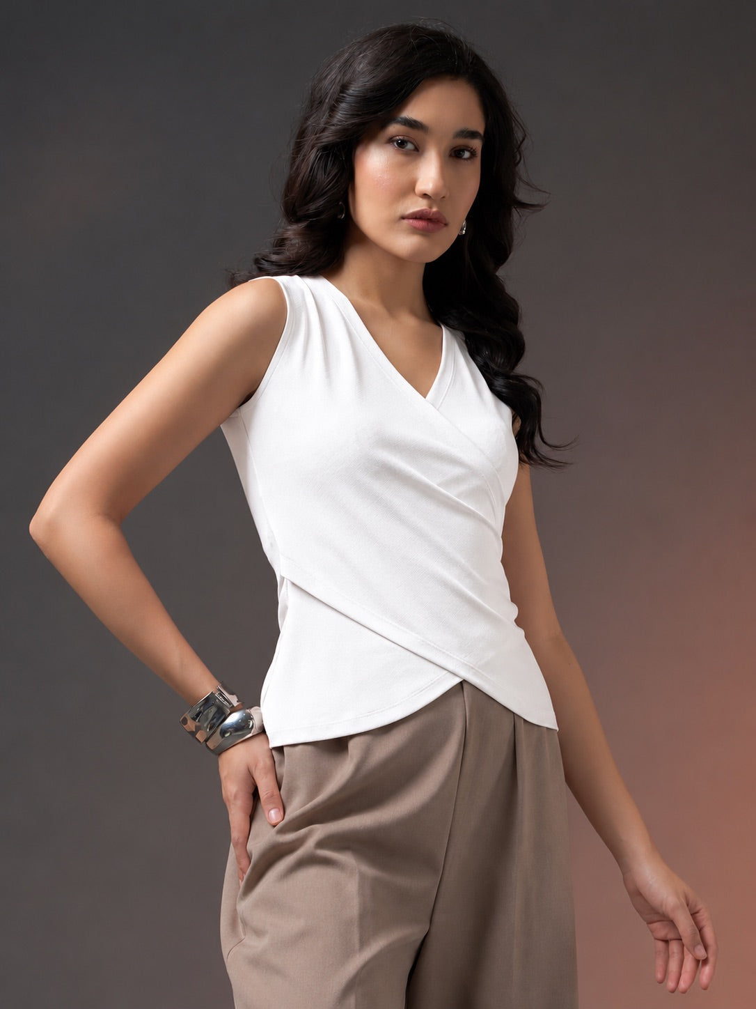 Riviera Cross Top - Off White