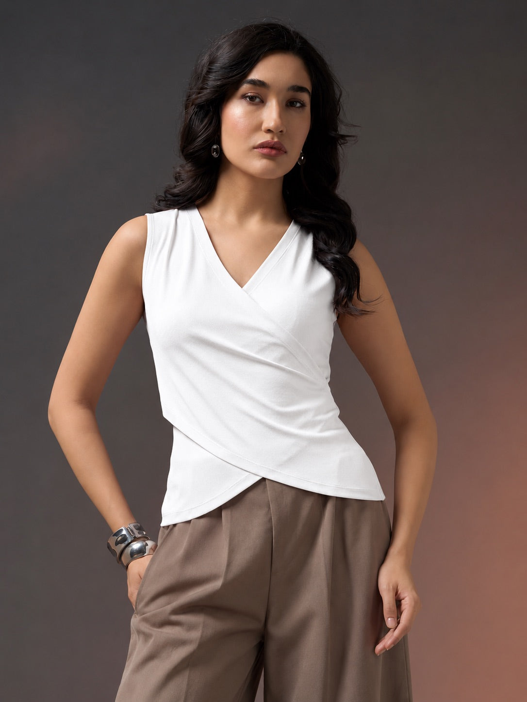 Riviera Cross Top - Off White