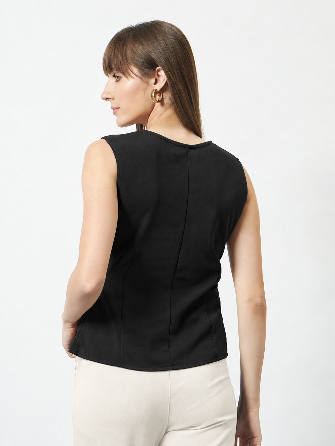 Contour Wrap Top - Black