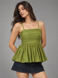 Breeze Peplum Top - Green