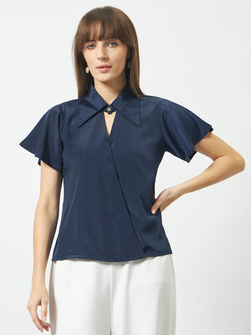 Trend Arrest Shirt Style Overlap Top